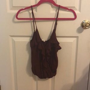 Cute crop ruffle tank!